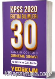 2020 KPSS Eğitim Bilimleri Rehberlik ve Özel Eğitim Tamamı Çözümlü 30 Deneme