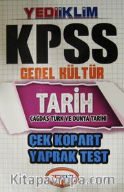 2015 KPSS Genel Kültür Tarih Çağdaş Türk ve Dünya Tarihi Çek Kopart Yaprak Test