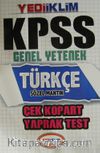 2015 KPSS Genel Yetenek Türkçe Sözel Mantık Çek Kopart Yaprak Test