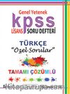 2015 KPSS Genel Yetenek Lisans Soru Defteri Türkçe Özel Sorular Tamamı Çözümlü