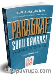 2020 Tüm Adaylar İçin Paragraf Tamamı Çözümlü Soru Bankası