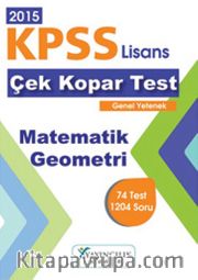 2015 KPSS Lisans Çek Kopar Test Genel Yetenek Matematik Geometri