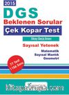 2015 DGS Beklenen Sorular Çek Kopar Test Sayısal Yetenek (Matematik-Sayısal Mantık-Geometri)