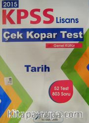 2015 KPSS Lisans Çek Kopar Test genel Kültür Tarih