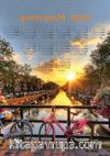 2020 Takvimli Poster - Şehirler - Amsterdam