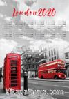 2020 Takvimli Poster - Şehirler - London - Sokak