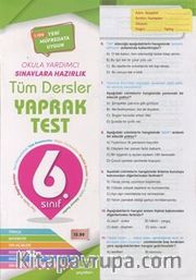 6. Sınıf Tüm Dersler Yaprak Test 
