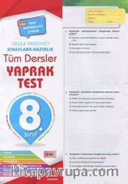 8. Sınıf Teog Tüm Dersler Yaprak Test 62 Test, 835 Soru