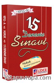 2015 KPSS A Hukuk 15'li Deneme Sınavı (HUK-314-DNM)