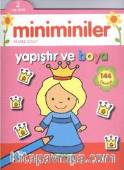 Miniminiler Yapıştır ve Boya (Pembe Kitap)