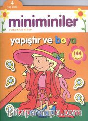 Miniminiler Yapıştır ve Boya (Turuncu Kitap)