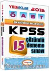 2015 KPSS ÖABT Din Kültürü ve Ahlak Bilgisi  15 Çözümlü Deneme Sınavı