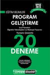 2015 KPSS Eğitim Bilimleri Program Geliştirme Tamamı Çözümlü 20 Deneme