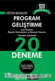 2015 KPSS Eğitim Bilimleri Program Geliştirme Tamamı Çözümlü 20 Deneme
