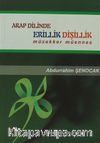Arap Dilinde Erillik Dişillik Müzekker Müennes