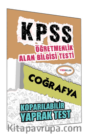 2015 KPSS ÖABT Coğrafya Koparılabilir Yaprak Test