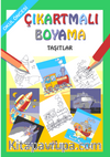 Çıkartmalı Boyama  Taşıtlar - Okul Öncesi