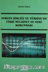 Avrupa Birliği ve Türkiye'de Fikri Mülkiyet ve Veri Korunması