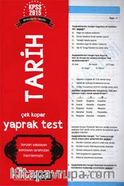 2015 KPSS Genel Kültür Tarih Çek Kopar Yaprak Test