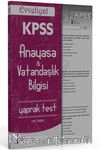 2015 KPSS Evveliyat Anayasa - Vatandaşlık Bilgisi Çek Kopar Yaprak Test