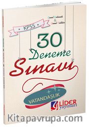 2015 KPSS Vatandaşlık 30 Deneme Sınavı