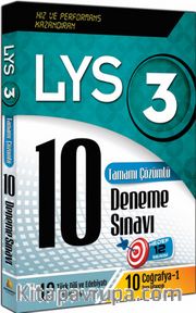 LYS 3 Tamamı Çözümlü 10 Deneme Sınavı / Türk Dili ve Edebiyatı-Coğrafya