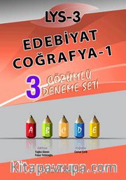 LYS -3 Edebiyat-Coğrafya-1 3 Çözümlü Deneme Seti