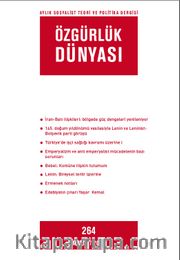 Özgürlük Dünyası / Aylık Sosyalist Teori ve Politika Dergisi / Mayıs 2015 Sayı:264