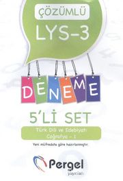 LYS 3 Türk Dili ve Edebiyatı-Coğrafya-1 Çözümlü 5'li Set