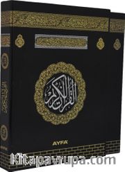Kur'an-ı Kerim Orta Boy-Mühürlü-2Renk Kabe Kutulu (058KT)