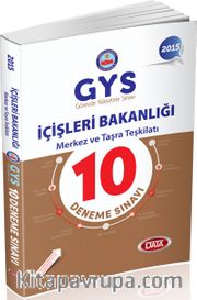 2015 GYS İçişleri Bakanlığı Merkez ve Taşra Teşkilatı 10 Deneme Sınavı