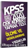2020 KPSS Eğitim Bilimleri Ölçme Ve Değerlendirme Çek Kopart Yaprak Test