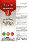 6. Sınıf Din Kültürü ve Ahlak Bilgisi Çek Kopart Yaprak Test