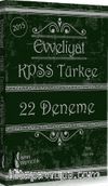 2015 Evveliyat KPSS Türkçe 22 Deneme