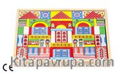 Montessori Ahşap Zeka Oyunları / w-Colorful Townhouses