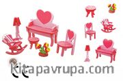 Montessori Ahşap Zeka Oyunları /w-My Home 3D Dressing Table