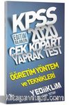 2020 KPSS Eğitim Bilimleri Öğretim Yöntem ve Teknikleri Çek Kopart Yaprak Test