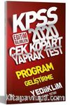2020 KPSS Eğitim Bilimleri Program Geliştirme Çek Kopart Yaprak Test