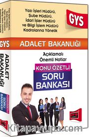 2015 GYS Adalet Bakanlığı Konu Özetli Soru Bankası