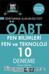 2015 KPSS ÖABT Fen Bilimleri Fen ve Teknoloji 10 Deneme
