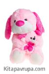 Müzikli Yavrulu Peluş Köpek (Pembe) (837838) (40cm)