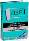 2015 İcra Müdür ve Müdür Yardımcılığı 10 Adet Özgün Alan Denemesi 