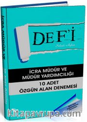 2015 İcra Müdür ve Müdür Yardımcılığı 10 Adet Özgün Alan Denemesi 