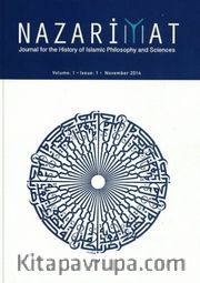 Nazariyat - Issue:1 Journal for the History of Islamic Philosophy and Sciences November 2014