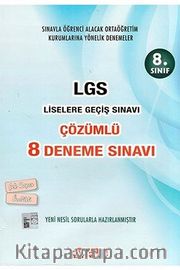 8. Sınıf LGS Çözümlü 8 Deneme Sınavı 