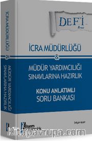 2015 İcra Müdürlüğü ve Müdür Yardımcılığı Sınavlarına Hazırlık Konu Anlatımlı Soru Bankası