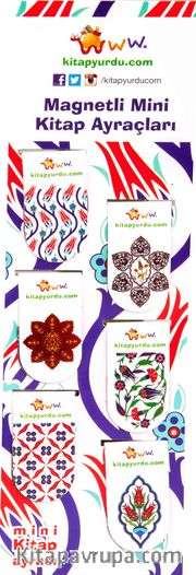 Magnetli Mini Kitap Ayraçları / Tezhip Temalı
