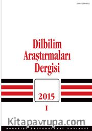 Dilbilim Araştırmaları Dergisi 2015/1