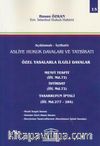 Özel Yasalarla İlgili Davalar (Cilt 15) & Menfi Tespit, İstirdat, Tasarrufun İptali