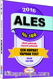2016 %100 ALES Çek Kopart Yaprak Test Sözel Yetenek - Sayısal Yetenek